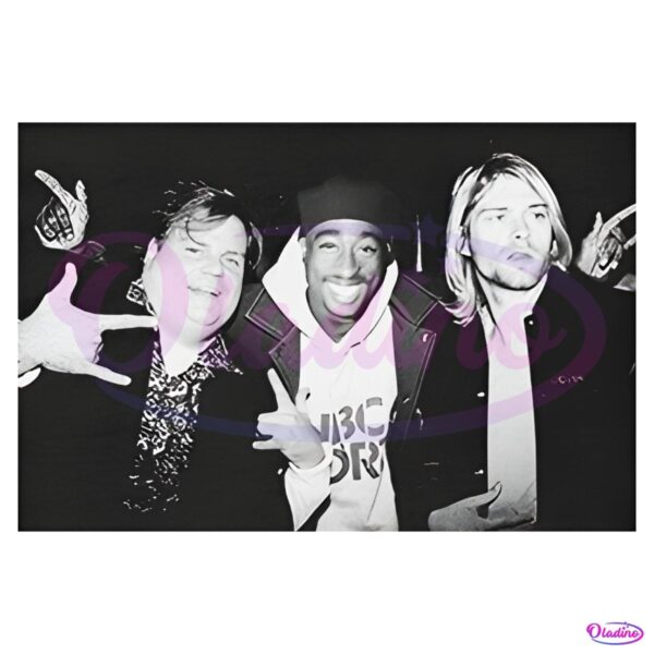 Chris Farley Tupac Shakur And Kurt Cobain PNG