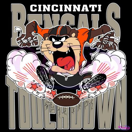 Cincinnati Bengals Tuchdown Nfl Tasmanian Devil SVG