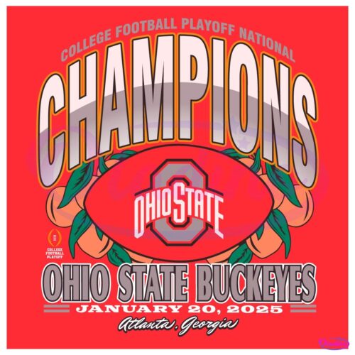 College Football National Champion Ohio State Buckeyes 2024 SVG