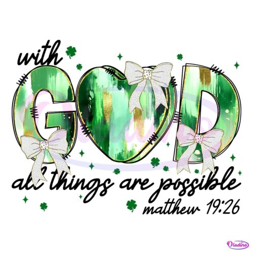 Coquette With God All Things Are Possible Matthew 19:26 PNG