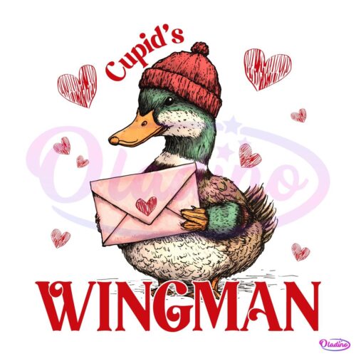 Cupids Wingman Valentines Duck Hunting PNG