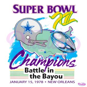 Dallas Cowboys Super Bowl Champions 1975 New Orleans PNG