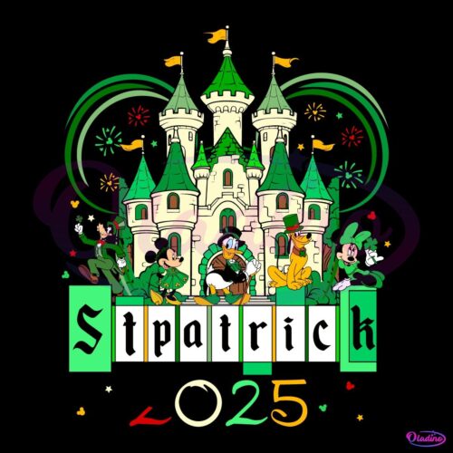 Disney Castle St Patricks Day 2025 PNG