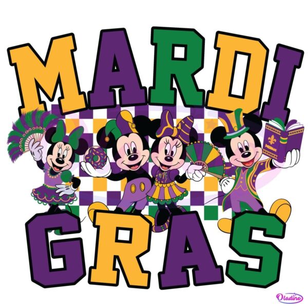 Disney Mickey Minnie Mardi Gras Png