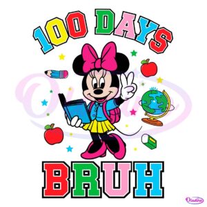 Disney Minnie Happy 100 Days Of School SVG