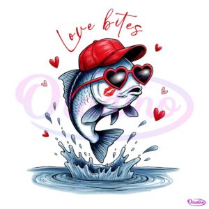 Fish Love Bites Boys Valentines PNG