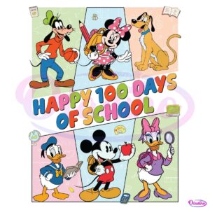 Funny 100 Days With Mouse And Friends PNG