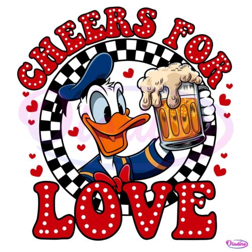 Funny Cheer For Love Duck Valentines Day PNG