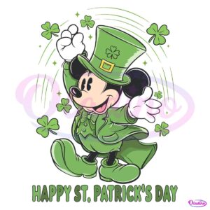 Funny Mickey Lucky St Patricks Day PNG