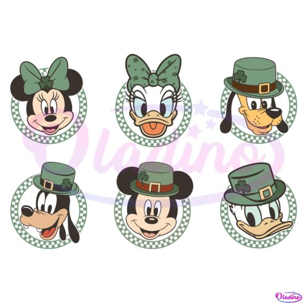 Funny Mouse and Friends St Patrick Bundle Png