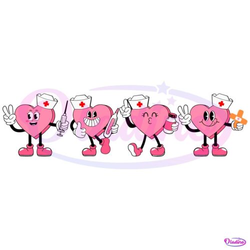 Funny Nurse Valentine Candy Heart SVG