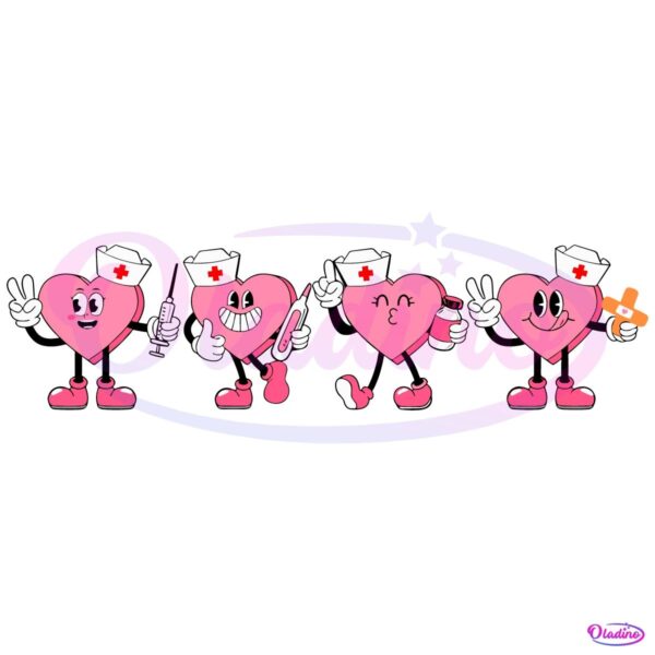 Funny Nurse Valentine Candy Heart SVG