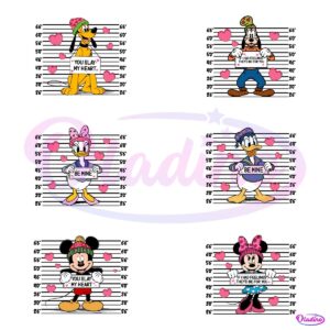 Funny Valentines Cartoon Character Bundle PNG