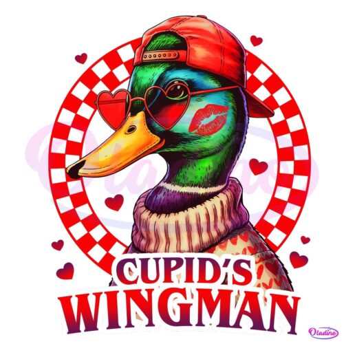 Funny Valentines Duck Cupids Wingman PNG