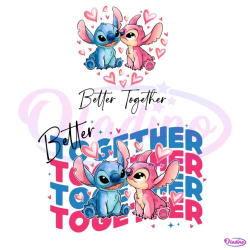 Happy Valentines Day Better Together PNG