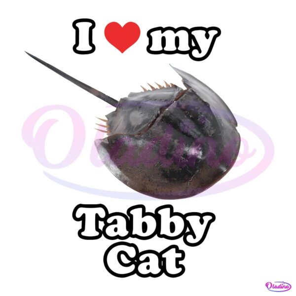 I Love My Tabby Cat PNG