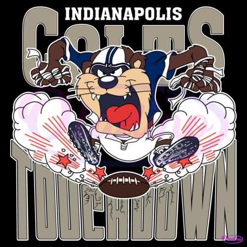 Indianapolis Colts Tuchdown Nfl Tasmanian Devil SVG