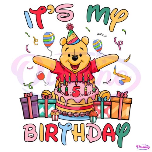 Its My Birthday Yellow Bear Birthday Png