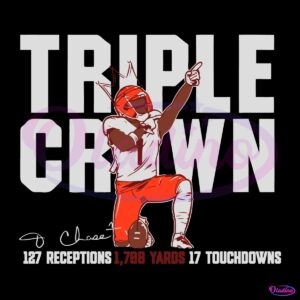 Ja Marr Chase Triple Crown Cincinnati Bengals Football PNG