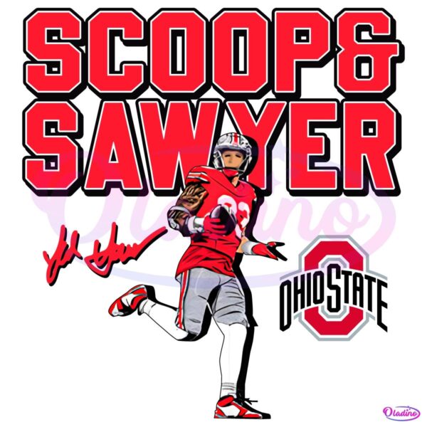 Jack Sawyer Scoop And Score Ohio State Buckeyes PNG