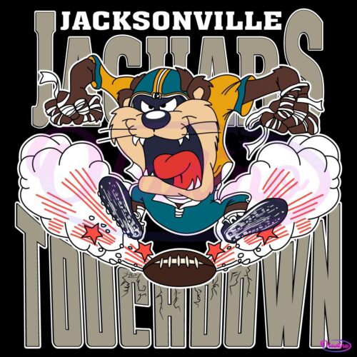 Jacksonville Jaguars Tuchdown Nfl Tasmanian Devil SVG