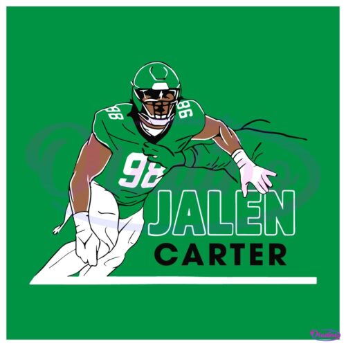 Jalen Carter Big Dawg Pose Philadelphia Eagles Player SVG