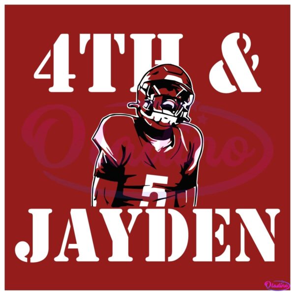 Jayden Daniels Fourth And Jayden Washington Commanders SVG