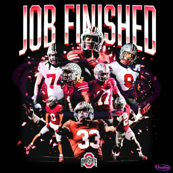 Job Finished Ohio State Buckeyes Football National Champion PNG