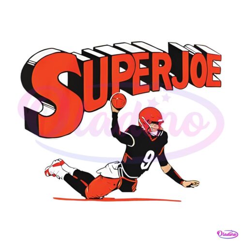 Joe Burrow Cincinnati Bengals Superjoe Throw SVG