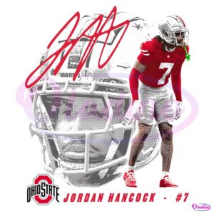 Jordan Hancock 7 Ohio State Buckeyes National Champion PNG