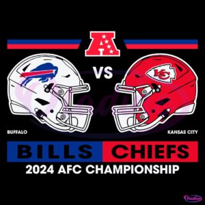 Kansas City Chiefs VS Buffalo Bills 2024 AFC Championship SVG