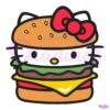Kawaii Hello Kitty Burger SVG