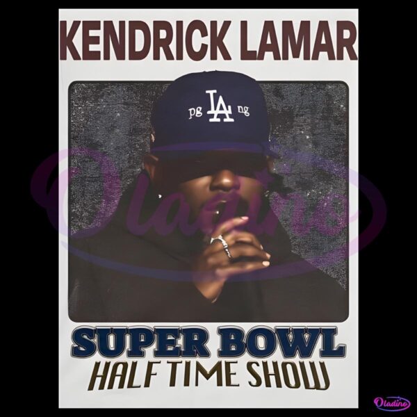 Kendrick Lamar Super Bowl Halftime Poster PNG