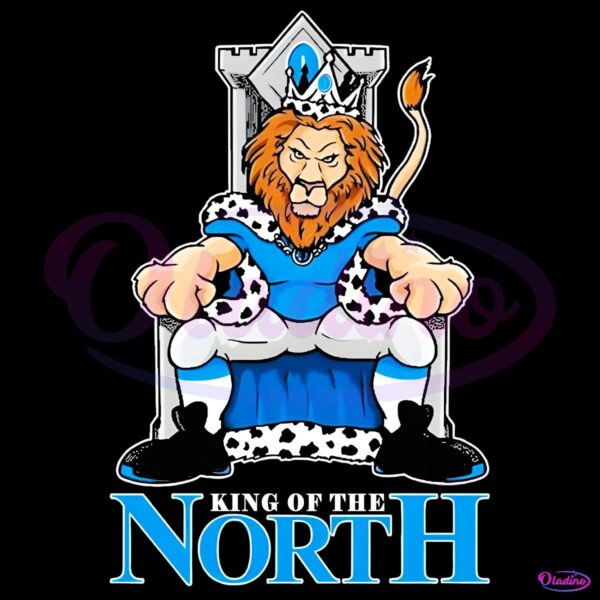 King Of The North Detroit Lions Mascot PNG