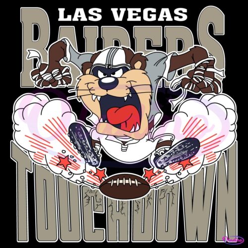 Las Vegas Raiders Tuchdown Nfl Tasmanian Devil SVG