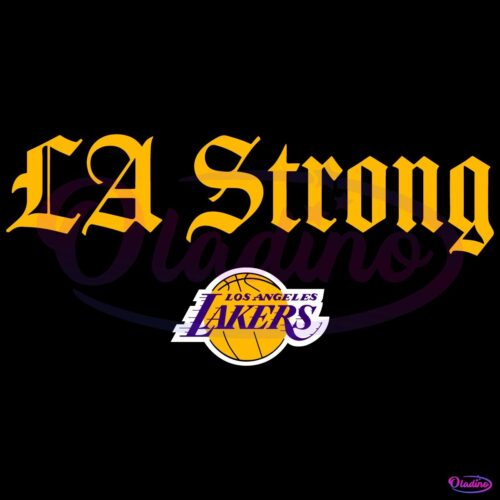 Los Angeles Lakers La Strong SVG