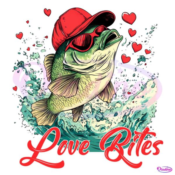 Love Bites Valentine Fishing PNG