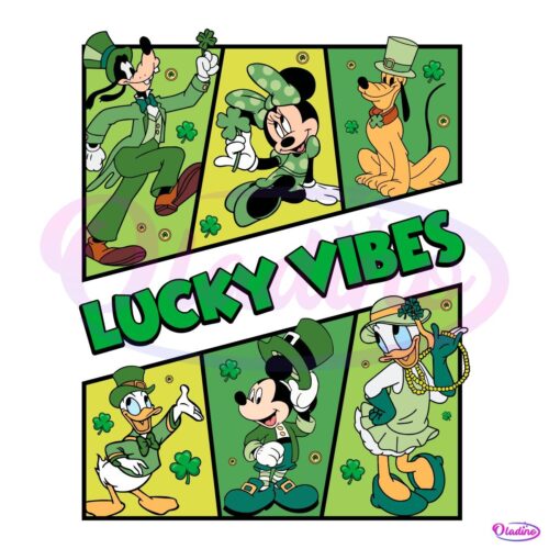 Lucky Vibes Mouse And Friends Svg