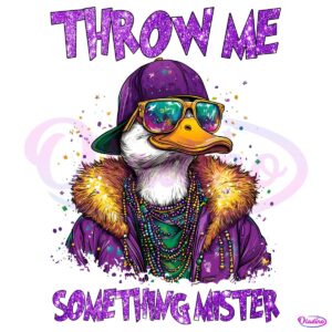 Mardi Gras Duck Throw Me Something Mister PNG