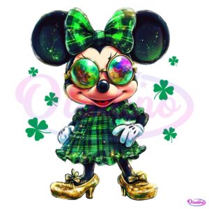 Minnie Mouse St Patricks Day Lucky Clover PNG