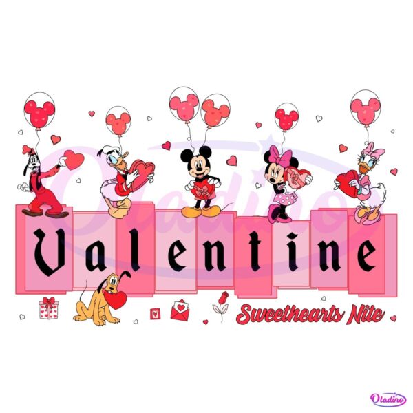 Mouse And Friends Valentines 2025 PNG