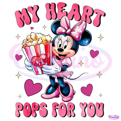 My Heart Pops For You Disney Minnie PNG