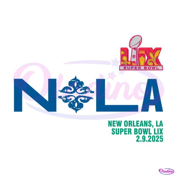 New Orleans La Super Bowl Lix 2 9 2025 SVG