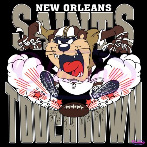 New Orleans Saints Tuchdown Nfl Tasmanian Devil SVG