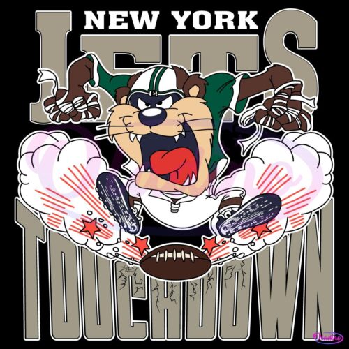 New York Jets Tuchdown Nfl Tasmanian Devil SVG