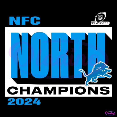 Nfc North Division Champions Detroit Lions 2024 SVG