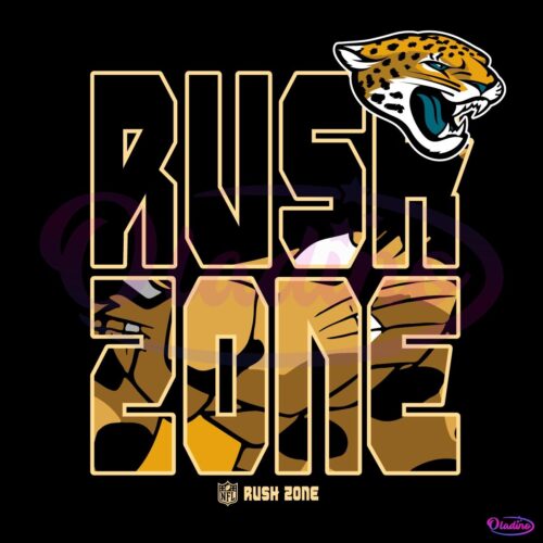 Nfl Rush Zone Cartoon Jacksonville Jaguars Football Logo SVG