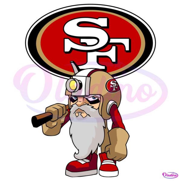 Nfl Rush Zone San Francisco 49Ers Cartoon Character SVG