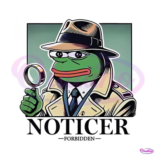 Noticer Pepe Forbidden Detective PNG