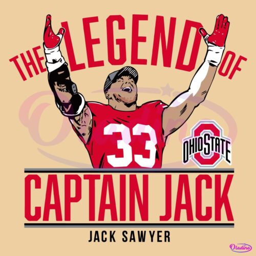 Ohio State Buckeyes The Legend Of Captain Jack Sawyer SVG